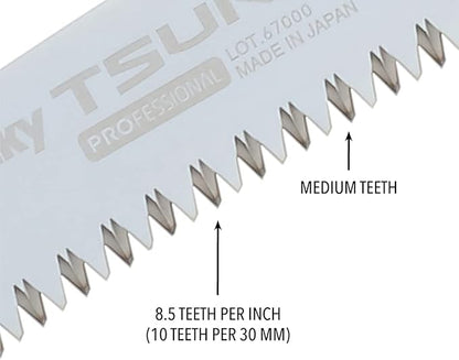 Silky Professional Series TSURUGI Curved Hand Saw 330mm Medium Teeth (456-33)