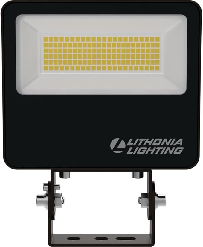 Lithonia Lighting ESXF1 ALO SWW2 KY DDB M2 Outdoor LED Switchable Floodlight, Knuckle or Yoke Mount, Bronze