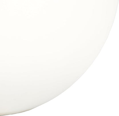 SAFAVIEH Outdoor Patio Furniture Kenslia White Concrete Ficonstone Round Planter Pot (Fully Assembled)