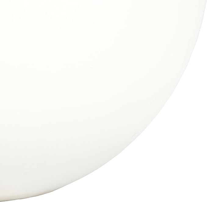SAFAVIEH Outdoor Patio Furniture Kenslia White Concrete Ficonstone Round Planter Pot (Fully Assembled)