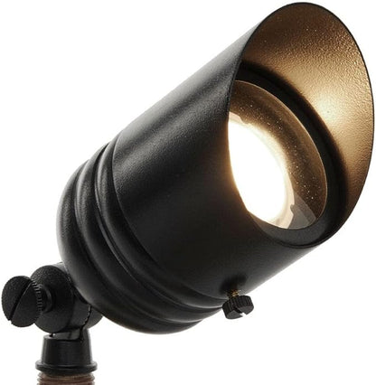 VOLT 12V Black Brass LED Landscape Lighting Kit (8 Spotlights, 4 Path Lights) with 150W Low Voltage Transformer for House, Yard, Outdoor Pathway, Walkway, Garden, Driveway or Patio