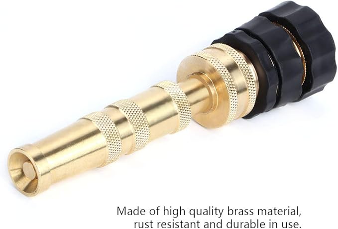 Brass Adjustable Hose Nozzle Water Hose Nozzles for Garden Sprayer Accessories