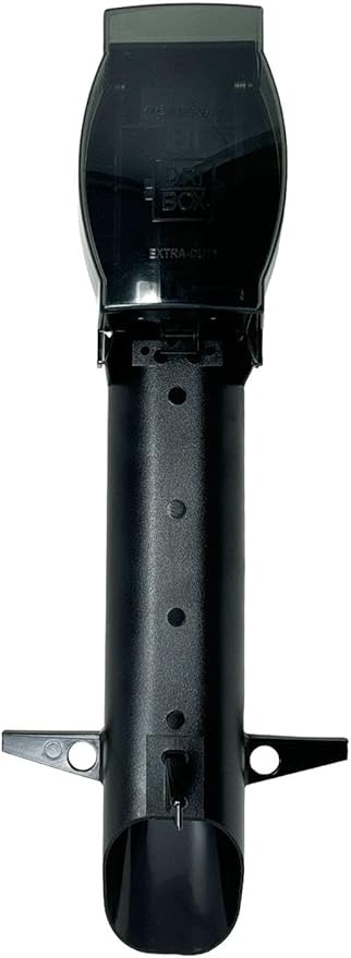 iMBAPrice IMBA-GPD19B-1 19.5" Low-Profile Outdoor Landscape Lighting Garden Post Enclosure for GFCI Devices with Integrated Cover for Electrical Socket Outlet Power, Black