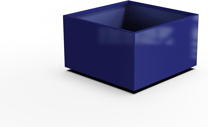 Plantercraft Powder-Coated Aluminum Planter Box - Square Cube - Metal All Weather | Indoor Outdoor | Made in USA | Fully Assembled