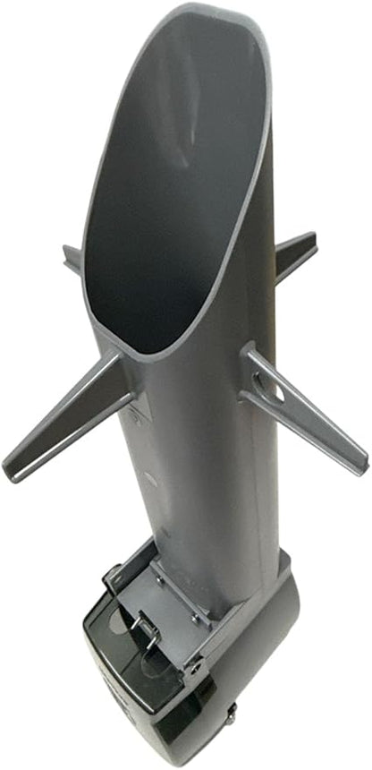 iMBAPrice 19.5" Silver Grey Outdoor Power Post Enclosure 2-Pack, Weatherproof Outlet Stake with Cover, Built-in Stabilizers, Easy Underground Wiring for Garden & Landscape Lighting