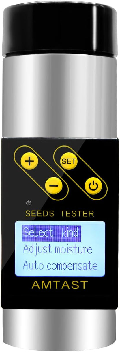 Grain Moisture Meter High Precision Grain Moisture Tester with Temperature Portable Seed Moisture Meter for 18 Grains Including Wheat, Soybean, Coffee and More