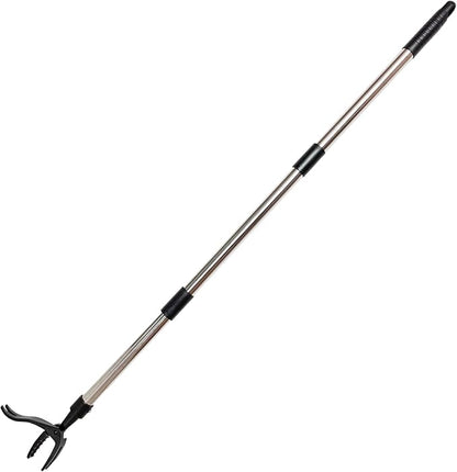 Weeder - Long-Handle Standing Weed Puller - 4-Claw Steel Head Weeder, Lawn/Yard-Specific Weed Removal Tool, Easily Remove Weeds Without Bending or Kneeling.