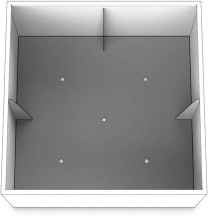 Plantercraft Powder-Coated Aluminum Planter Box - Square Cube - Metal All Weather | Indoor Outdoor Commercial Residential | Made in USA | Fully Assembled