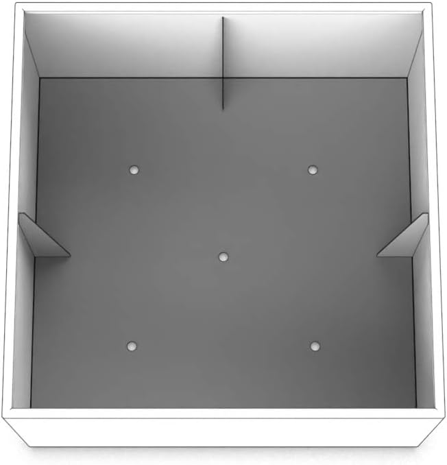 Plantercraft Powder-Coated Aluminum Planter Box - Square Cube - Metal All Weather | Indoor Outdoor Commercial Residential | Made in USA | Fully Assembled