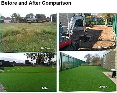 Petgrow Artificial Grass Turf 10FTX30FT- Realistic & Thick Synthetic Fake Grass Mat for Outdoor Garden Landscape Pet Dog Grass Rug Faux Turf