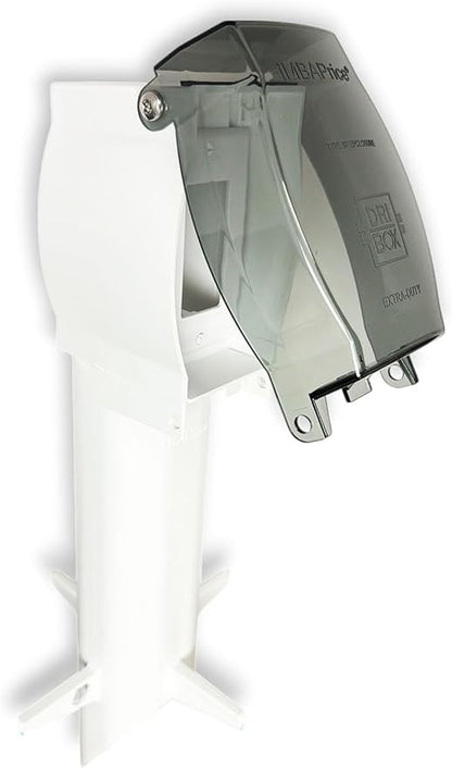 iMBAPrice GPD19W-2 White Landscape Lighting & Outlet Enclosure, 2-Pack – 19.5" Low-Profile Weather-Resistant Outdoor Garden Posts with Covers