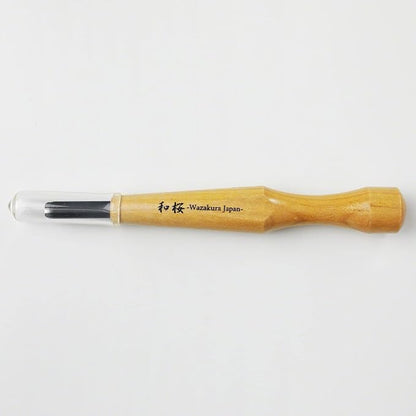 Wazakura Made in Japan Bonsai Chisel Hand Round Gouge Carving Tool 0.2 in (6 mm) for Jin Shari Making, DIY Woodcarving Knife for Experts and Beginners (Round Gouge 6 mm)