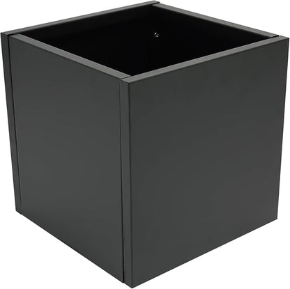 Steel Planter Box, 32" x 32" x 32" Square Planter Metal Box Tall Planters Heavy Duty Plant Boxes for Indoor Outdoor Tall Plants, Flowers or Shrubs (Black, 32" x 32" x 32")
