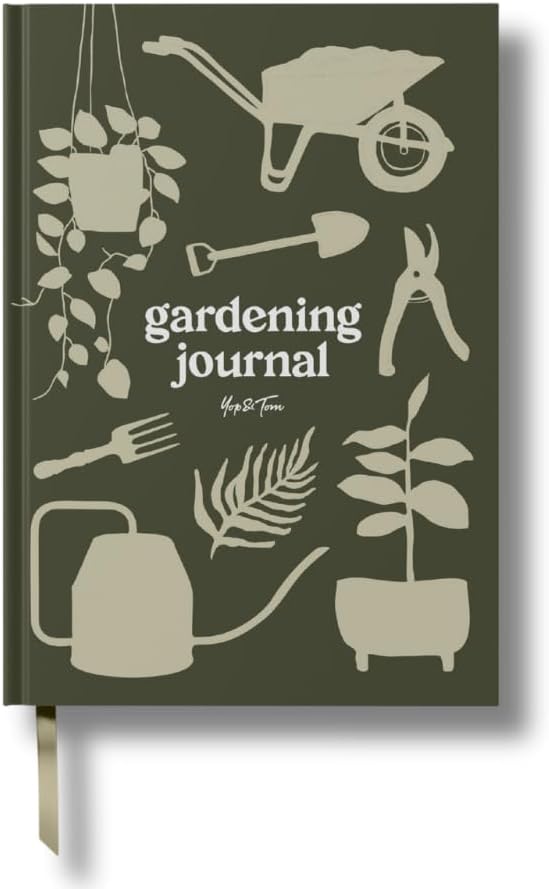 Yop & Tom Gardening Journal - Plan, Track and Manage Your Garden Projects - Olive Green