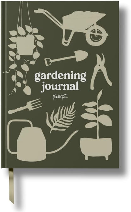 Yop & Tom Gardening Journal - Plan, Track and Manage Your Garden Projects - Olive Green