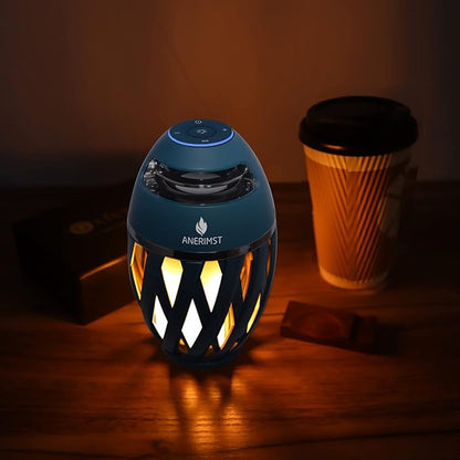 ANERIMST Unique Gifts for Men, Outdoor Bluetooth Speaker Waterproof Wireless with Torch LED Light, Birthday Gift for Boyfriend Him Dad, Cool for Garden, Patio, Outside (Blue)