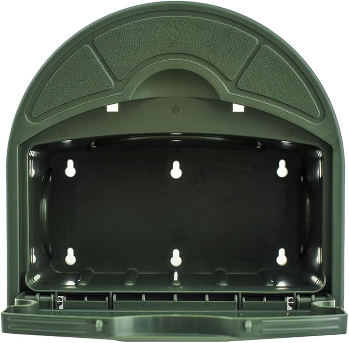 Vego Garden Hose Hanger Hangout with 115 ft of 5/8" Capacity And Enclosed Storage Compartment (Cloud Grey)