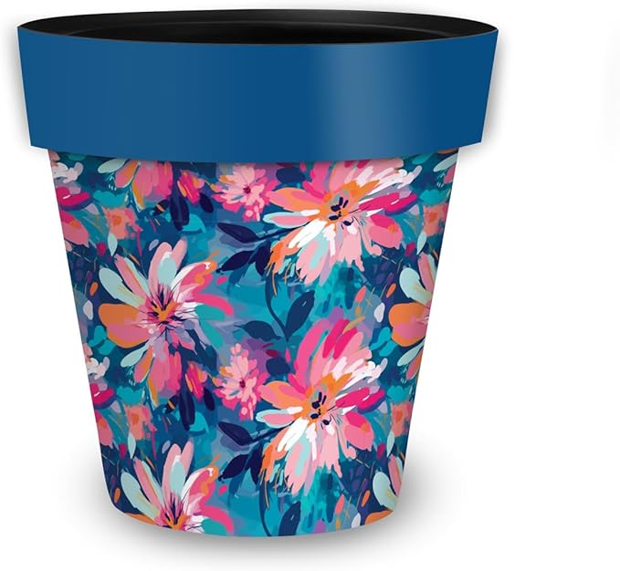 Briarwood Lane Abstract Floral Medium Planter