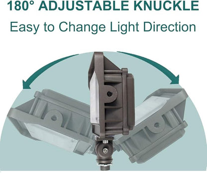 kadision 50 Watt LED Flood Lights, 6500lm Replaces 400W Incandescent, 5000K Daylight LED Flood Light Outdoor Waterproof for Yard, Patio, House Exterior, ETL Listed (4 Pack)