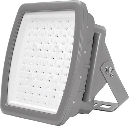 200W LED Explosion Proof Flood Light, Class I Division 2, 5000K IP68/IK10 Hazardous Location Lighting for Petroleum Refineries, Utility Gas Plants, Storage Areas, 100-277V, UL Listed