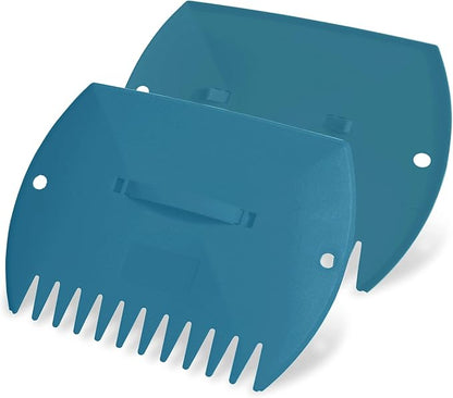 GardenHOME Leaf Scoops Hand Rakes, Large Leaf Grabbers for Yard Work and Garden Use, Clear and Collect Garden Rake, Leaf Scooper and Claws for Leaves, Lawn Debris, and Trash Cleanup