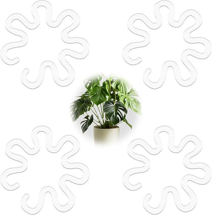 4Pcs Flower Shape Plant Stem Support, Plant Life Support Supplies Securing House Plant Accessories, Vertical Support for Plants Stem Supports Suitable for Indoor and Outdoor Various Types of Plants