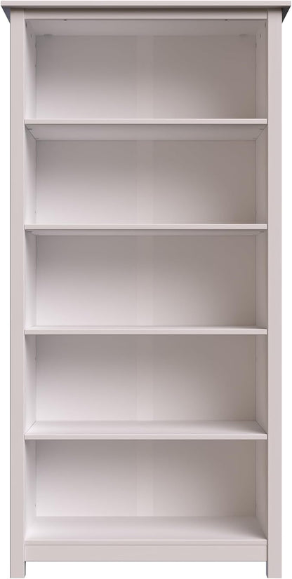 From the Tree Furniture Solid Pine Wood Bookcase – Tall Bookshelf with 4 Adjustable Shelves for Home, Office & Kids Room