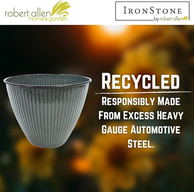 Headwind 10" Sheridan Planter - Stormy Gray
