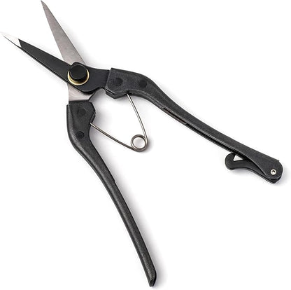 Professional Forged 8.2" Japanese Bud Cutting Pruning Shears Garden Flower Trimming Scissors Made in Japan (Single-blade)