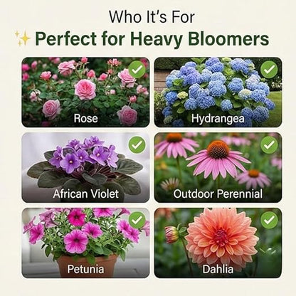 BuildASoil Vegan Bloom Booster & Flower Fertilizer - Plant Food for Organic Hydrangea, Roses, Hibiscus, and Vegetables - Natural Soil Flower Food - Best Fertilizer for Vegetable Garden - 5 LB Bag