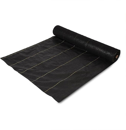 Dewitt 3-Pack Sunbelt Weed Barrier Fabric 3.2 oz, 6 x 300 Feet – Heavy-Duty Ground Cover Mat for Greenhouse Floors, Garden Rows, Raised Beds, Yard Gardening, and Outdoor Landscape Protection