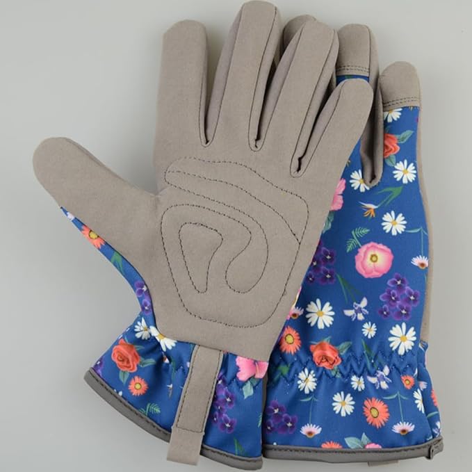 Yosoo Gardening Gloves for Women, Breathable Microfiber Thorn Proof Gloves for Pruning and Planting, for Gardening Tasks and Yard Work (S)