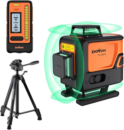 4D Laser Level with Receiver and Tripod, Class Ⅱ