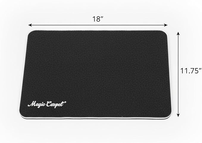 Magic Carpet® DIY Work Mat and Kneeling Pad (2-Pack) | 18″ × 11.75″ | Heavy-Duty Absorbent & Puncture-Resistant Pad for Garage, Crafts, & Gardening | Washable | Made in USA | Recycled Material