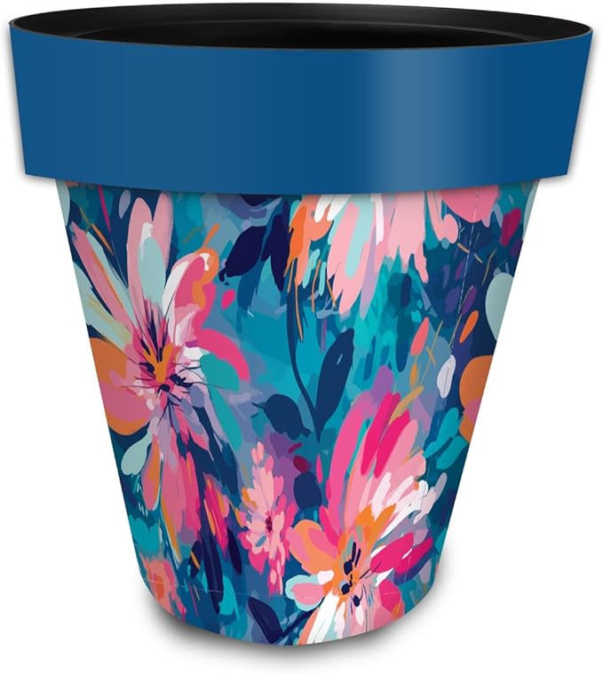 Briarwood Lane Abstract Floral Large Planter