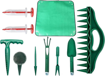Garden Tool Set | Sowing Dispenser Set | Repotting Mat for Indoor Plants,for Planting Seedling Vegetable Tomato Pepper Flower Lawn Indoor Outdoor Cultivation