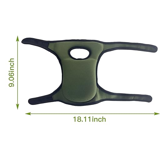 Gardening Knee Pads for Women Men Neoprene Adjustable Straps with Non-Slip Cap Comfortable Cushion for Yard Work Cleaning Flooring, Green