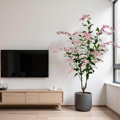 Artificial Tree Faux Jasmine Tree 6ft Tall Fake Jasmine Plant in Pot Fake Silk Tree Faux Plants Indoor
