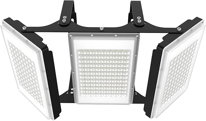 600W LED Flood Light, 60000LM Super Bright Outdoor Security Lights with Wider Lighting Angle, 6000K Daylight White, IP66 Waterproof Outdoor Lighting for Garage, Yard,Parking Lot，Stadium