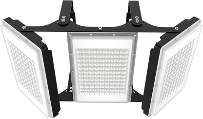 600W LED Flood Light, 60000LM Super Bright Outdoor Security Lights with Wider Lighting Angle, 6000K Daylight White, IP66 Waterproof Outdoor Lighting for Garage, Yard,Parking Lot，Stadium