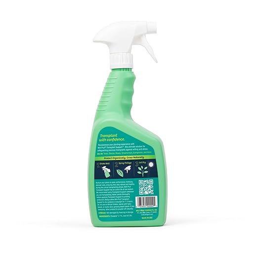 Wilt-Pruf® Transplant Support Spray | Reduces Transplant Shock and Moisture Loss | Organic Plant Protector (32 oz)