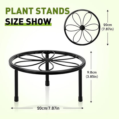 ESRICH Plant Stand Indoor, Plant Stand,Plant Stands Outdoor for Multiple, Metal Plant Stands, Potted Plant Holder for Garden Home ( 2 Pack 7.8in)