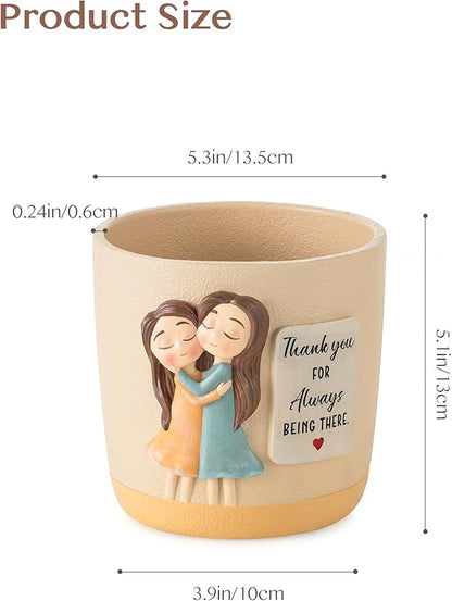 Gardening Gifts for Women: 5.3in Plant Pot Gifts for Gardener - Plant Mom Gifts for Gardener - Plant Pot Garden Gifts for Mom Friends Lady Christmas Birthday Mothers Day