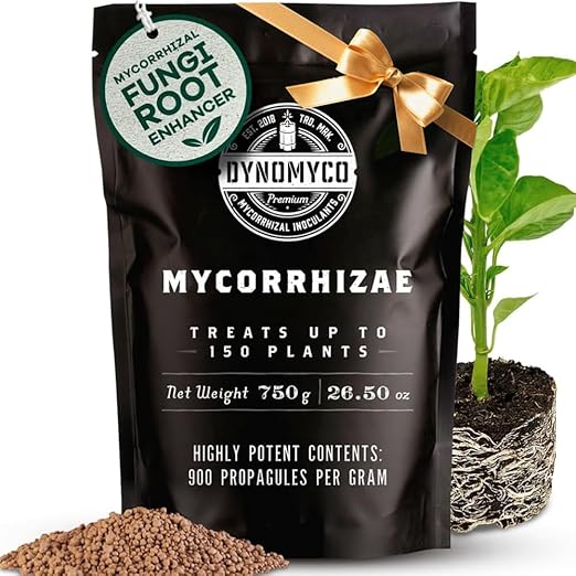 DYNOMYCO Granular Mycorrhizal Fungi Inoculant, 750g / 26.50oz – Boosts Root Growth, Yields & Nutrient Uptake – 900 Propagules/g, Concentrated Granules, & OMRI Listed – Biofertilizer for Plant Growth