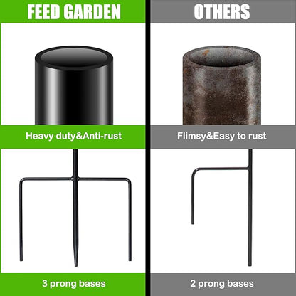 FEED GARDEN Adjustable 32 Inch Small Shepherd Hooks for Outdoor, Garden Hooks for Lanterns, Sheperd Hook for Hanging Plants, Bird Feeders, Solar Lights, Mason Jars, Weddings Decor,1 Pack