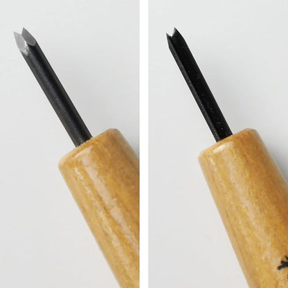 Wazakura Made in Japan Bonsai Chisel Hand V-Parting Triangle Carving Tool 1.5 mm for Jin Shari Making, DIY Woodcarving Knife for Experts and Beginners (V-Parting Triangle Shape 1.5 mm)