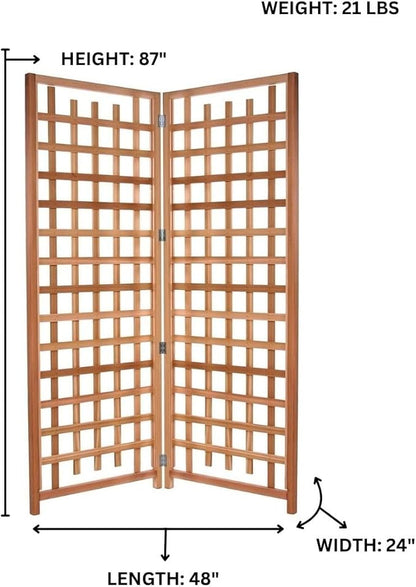 All Things Cedar PL30-Twin 4-Piece Twin Planter Set with Trellis Screen | Handcrafted Western Red Cedar | Includes 2 Planter Boxes & Trellis Screen | Untreated Cedar for Indoor & Outdoor Use