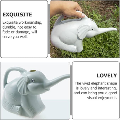 2pcs 2pcs Watering Can with Long Spout for Indoor Outdoor Plants Lightweight Ergonomic Handle Cute Animal Shape Garden Watering Kettle in Blue