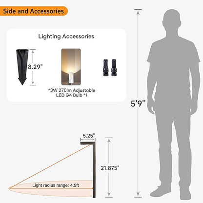Gardenreet Low Voltage Landscape Sidewalk Lighting, Solid Brass Pathlights, LED Driveway Light Waterproof, Hat Shaped 12V Wired Bronze for Walkway Entrance Garden with G4 Bulb (12 Pack)
