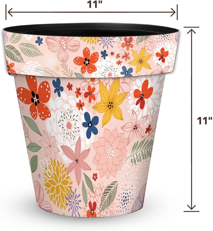 Briarwood Lane Colorful Flowers Medium Planter